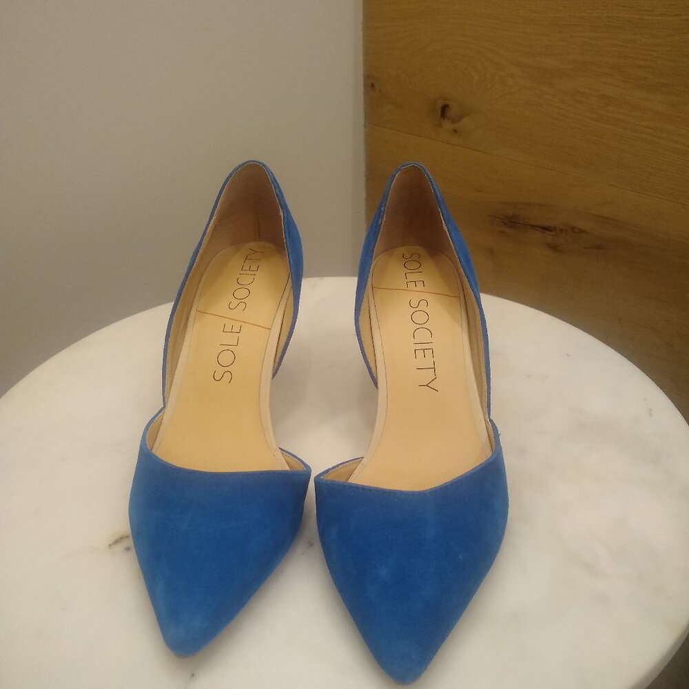 Sole Society Blue Suede Shoes